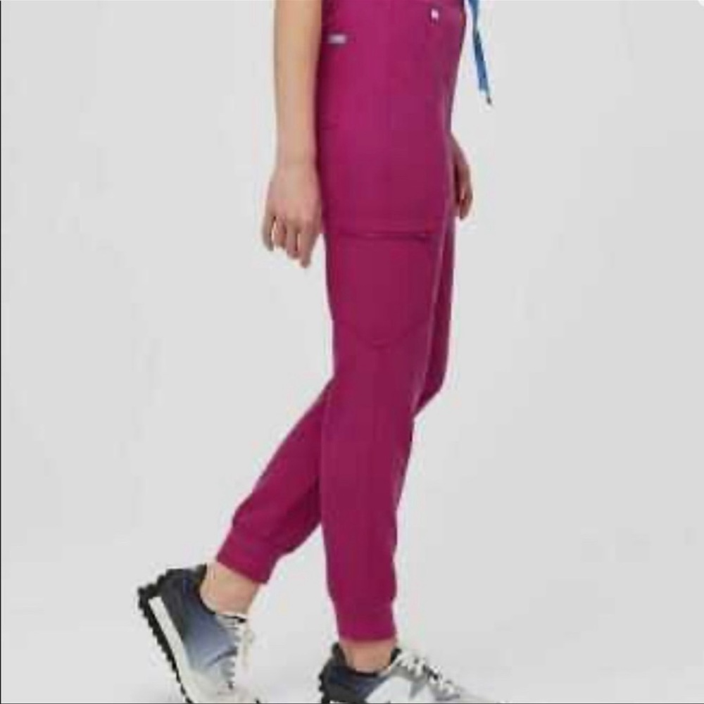 Figs Raspberry Sorbet High Waisted Zamora Joggers - image 2